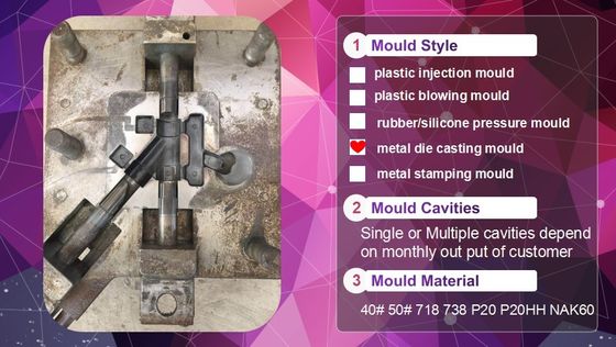 2D / 3D Çizim Biçimi ile Die Casting Alaşımlı Tüp Kalıpları Metal Boru Toplu Üretimi