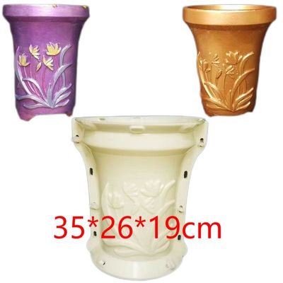 Kesinlik Plastik Enjeksiyon Kalıplama Parçaları Beton Çiçek Pot Kalıpları Özel Tasarım